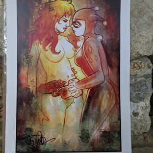 Poison Ivy and Harley Quinn print